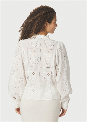 Gilda embroidery bluse White Neo Noir 